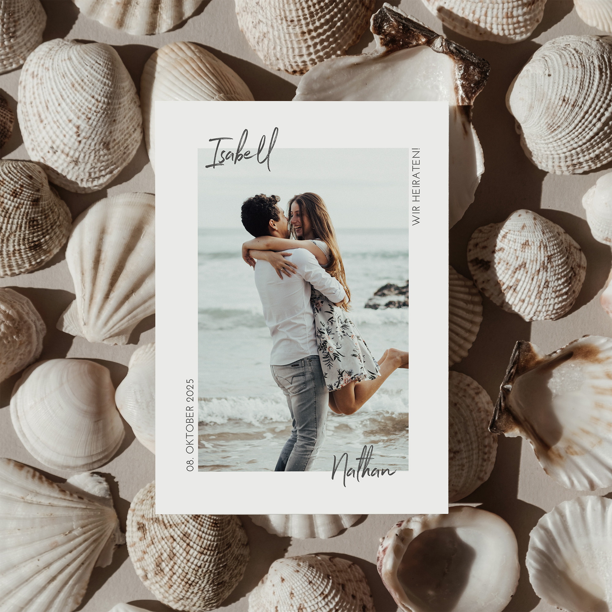 Postkarte DIN A6 im Hochformat - Minimalistisch "Florence"