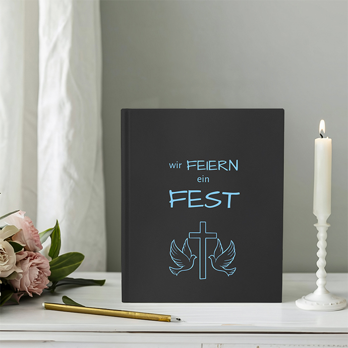 Gästebuch Konfirmation Schwarz