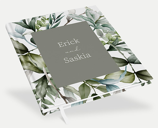 Gästebuch Hochzeit - Greenery "Calm Grove"