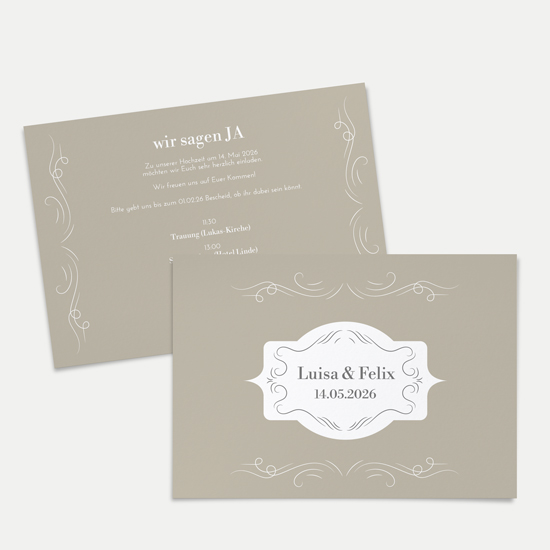 Postkarte DIN A6 im Querformat - Vintage "Antique Peony"