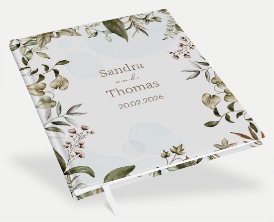 Erinnerungsbuch Hochzeit - Boho "Nature Hold"