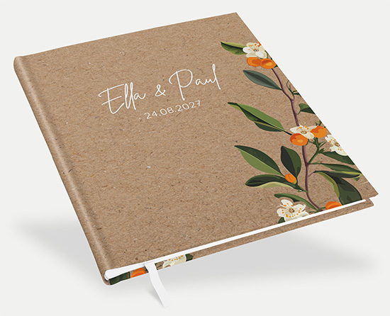 Gästebuch Hochzeit - Greenery "Manila 02"