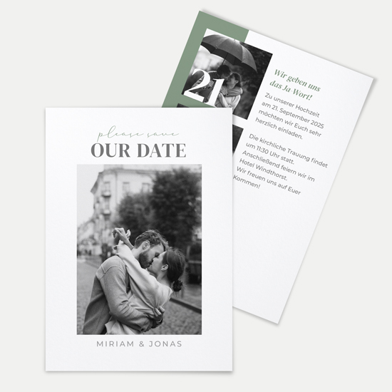 Postkarte DIN A6 im Hochformat - Minimalistisch "Berlin"