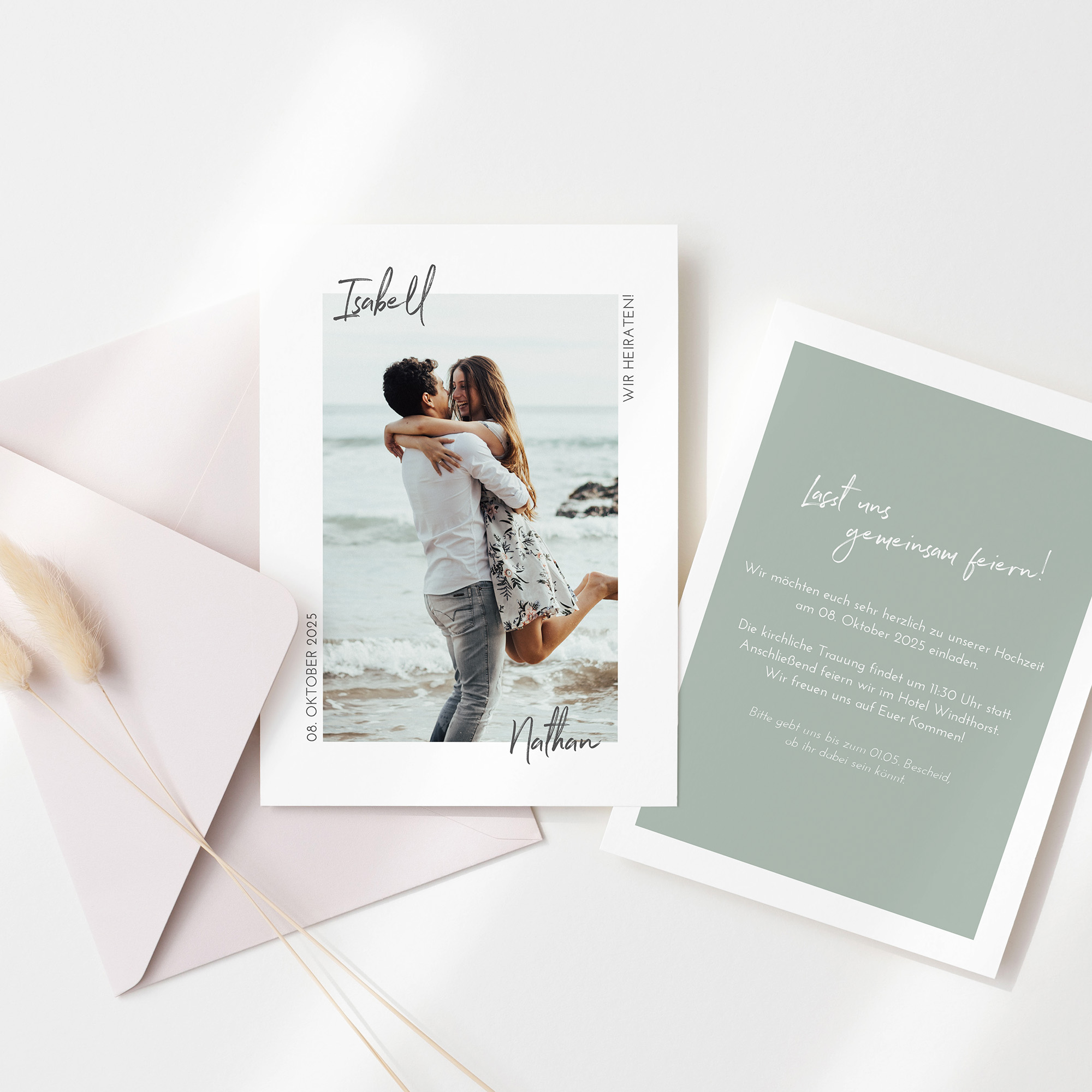 Postkarte DIN A6 im Hochformat - Minimalistisch "Florence"