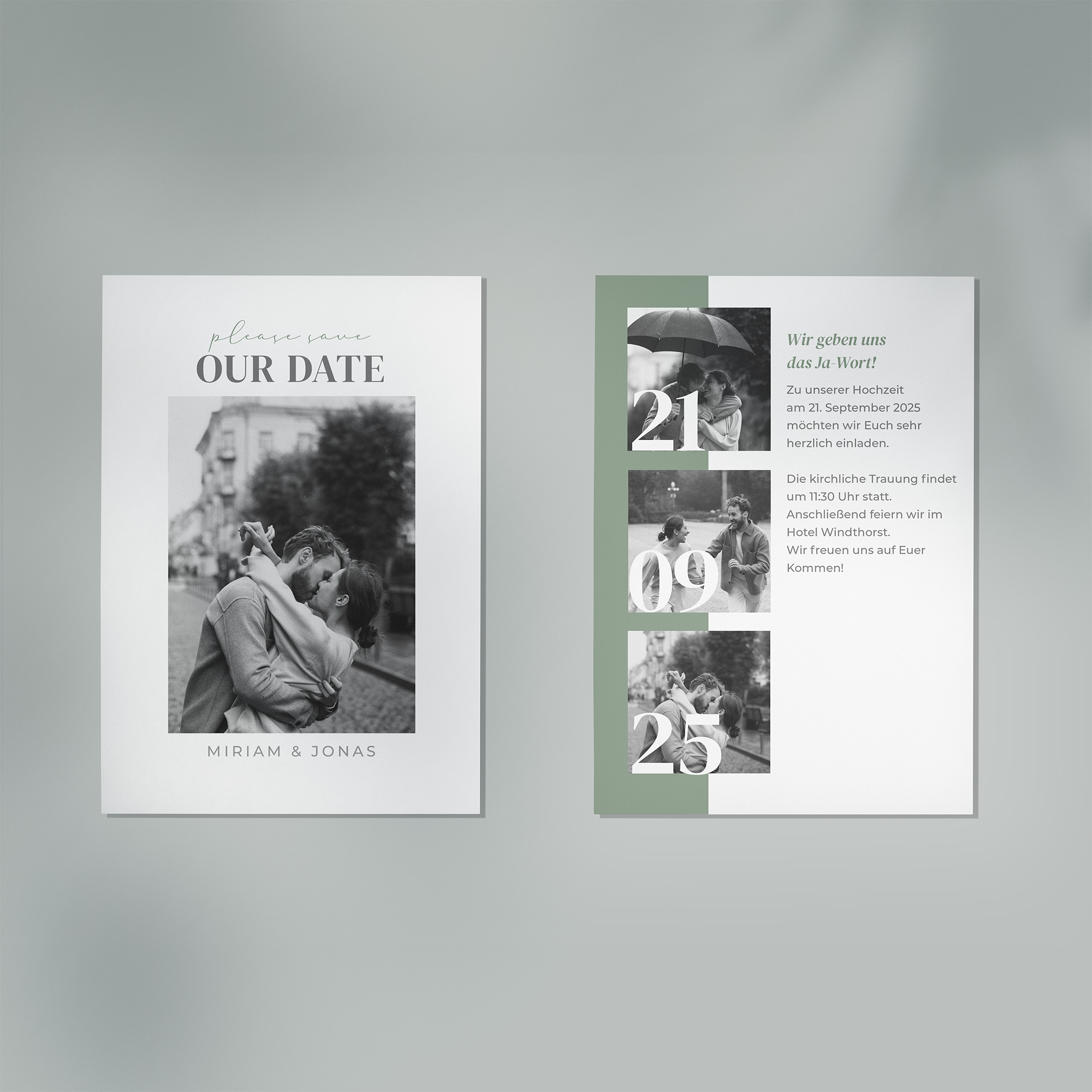 Postkarte DIN A6 im Hochformat - Minimalistisch "Berlin"