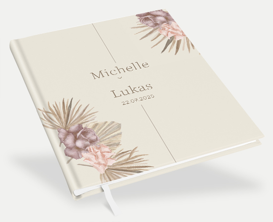 Erinnerungsbuch Hochzeit - "Boho Minimal"