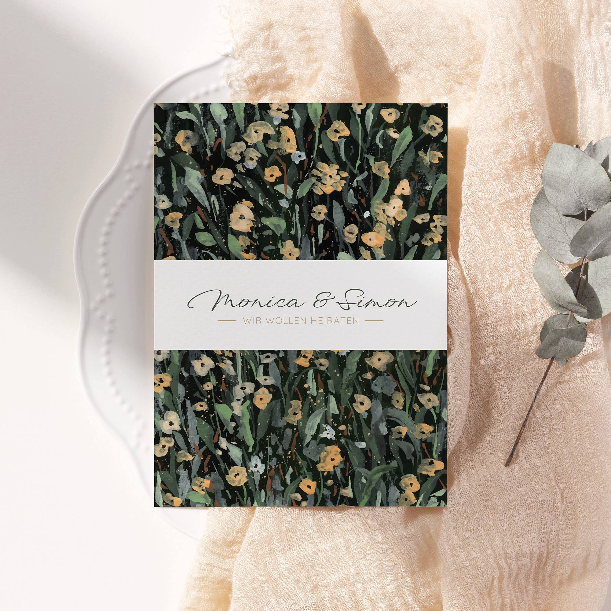 Postkarte DIN A6 im Hochformat - Vintage "La Campagna"