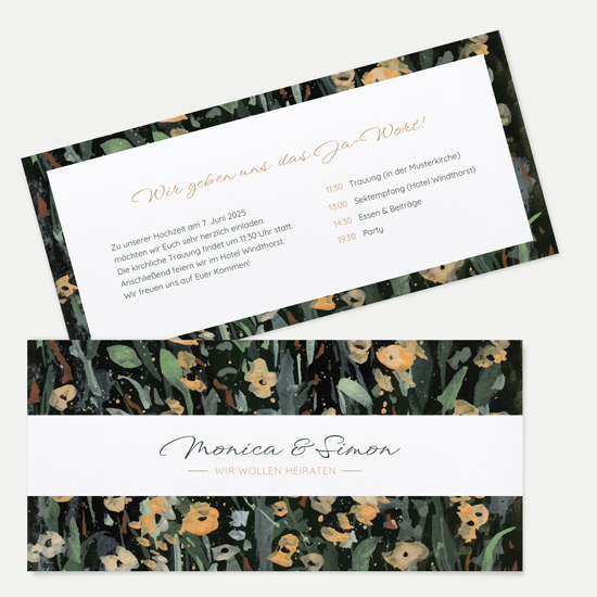 Postkarten DIN lang im Querformat 210 x 98 mm - Vintage "La Campagna"