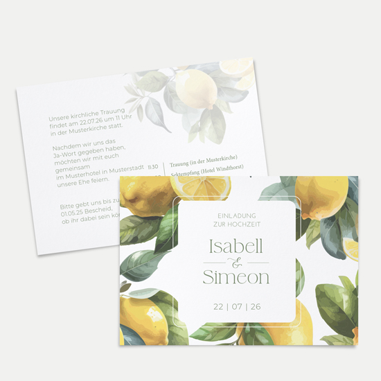 Postkarte DIN A6 im Querformat - Floral "Tuscan Bloom"