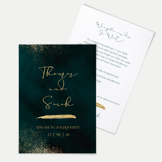 Postkarte DIN A6 im Hochformat - Vintage "Velvet Night"