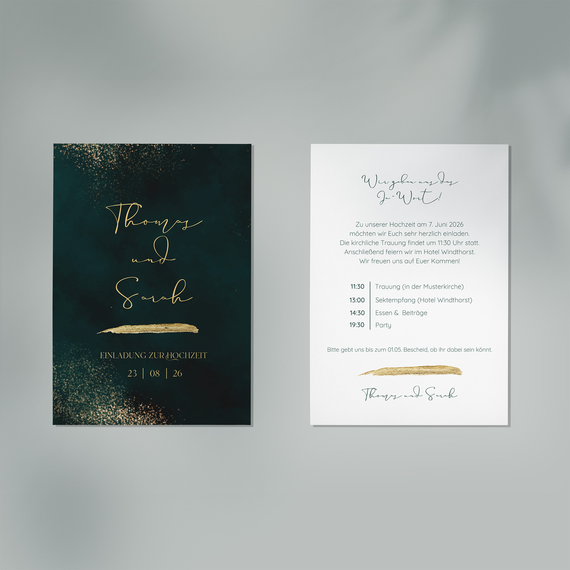 Postkarte DIN A6 im Hochformat - Vintage "Velvet Night"