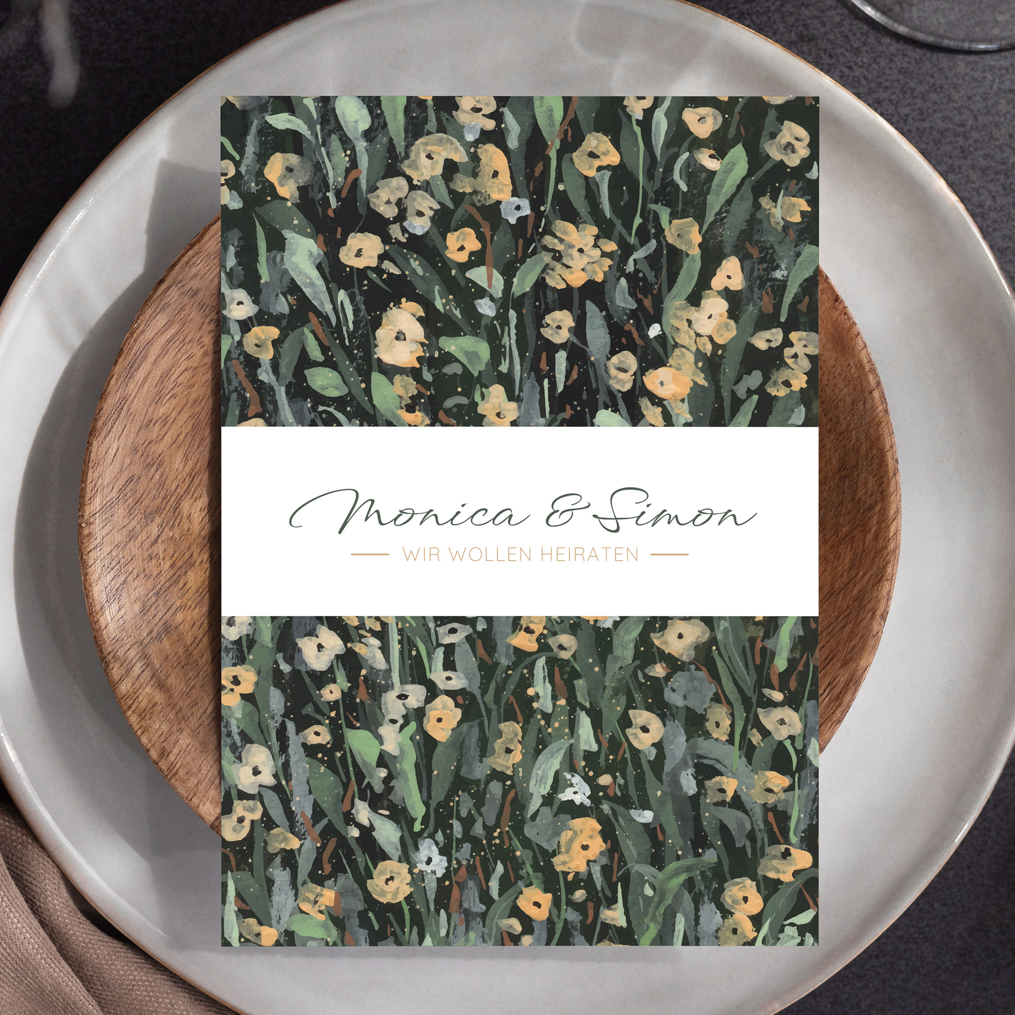 Postkarte DIN A6 im Hochformat - Vintage "La Campagna"