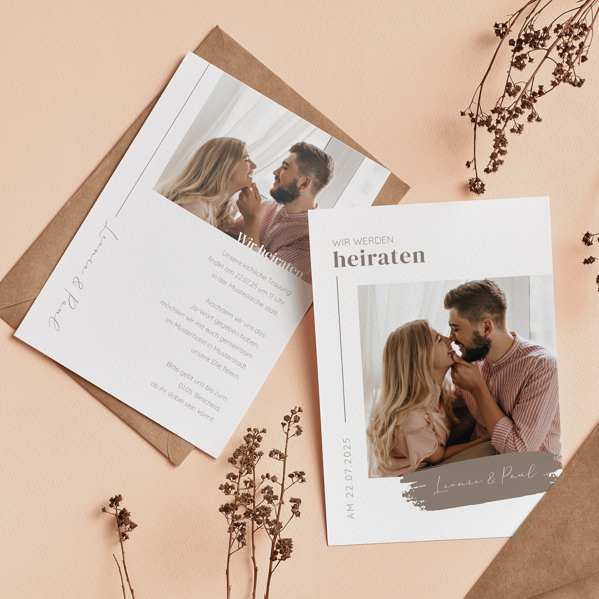 Postkarte DIN A6 im Hochformat - Minimalistisch "Copenhagen"