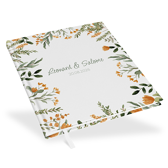 Erinnerungsbuch Hochzeit - Floral "Warm Botanicals"