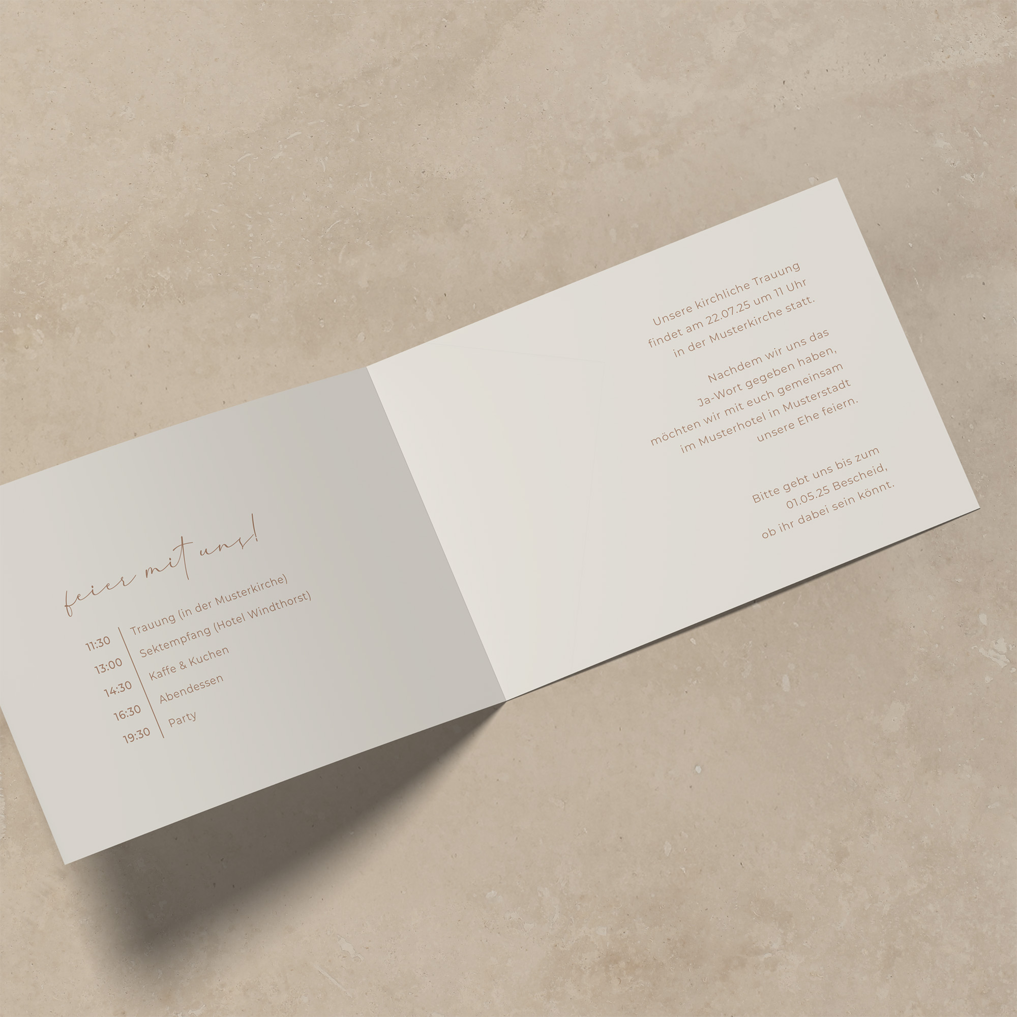 Klappkarte DIN A6 im Querformat - Floral "Peony Bloom"