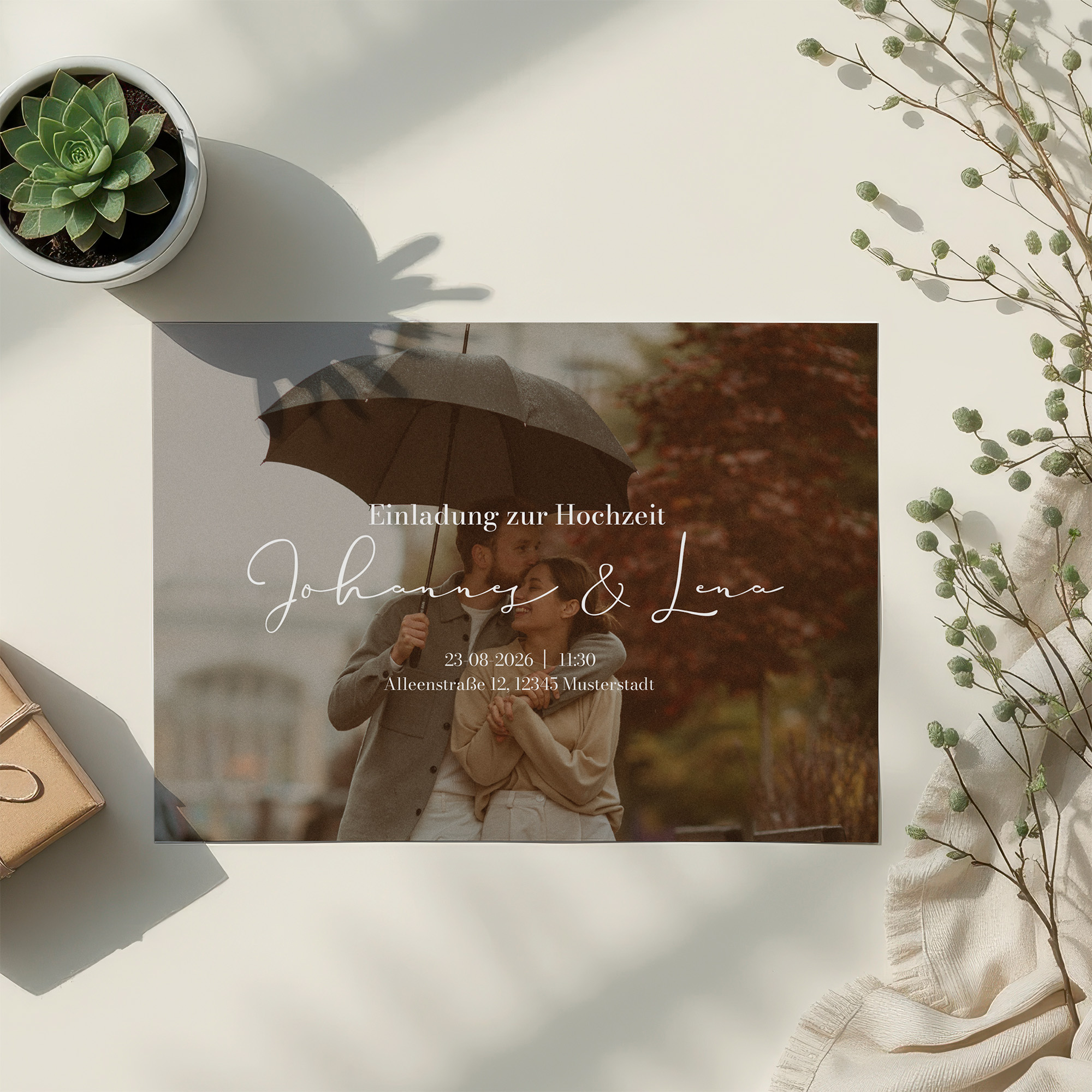 Postkarte DIN A6 im Querformat - Vintage "Golden Memories"