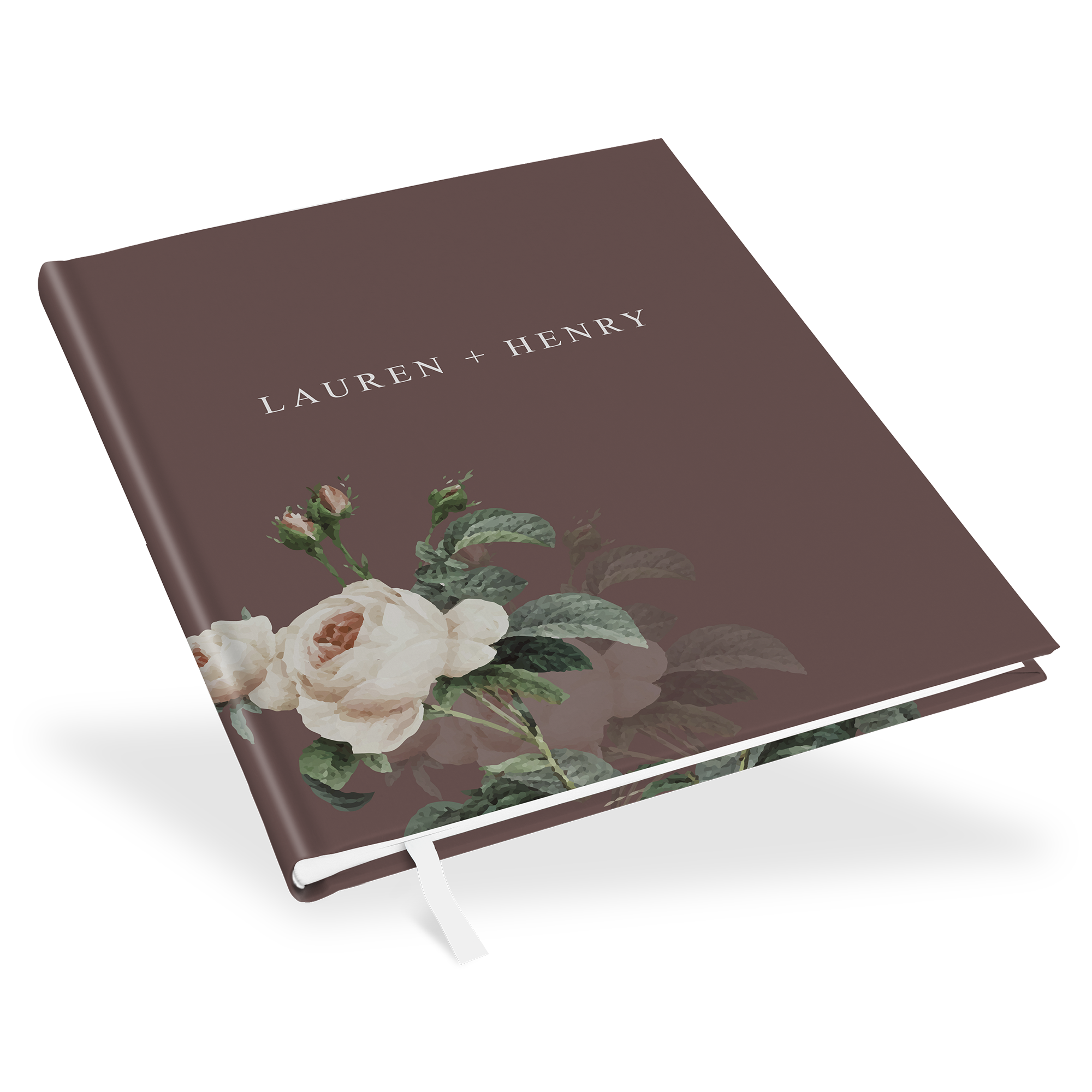 Erinnerungsbuch Hochzeit - Floral "Antique Rose"