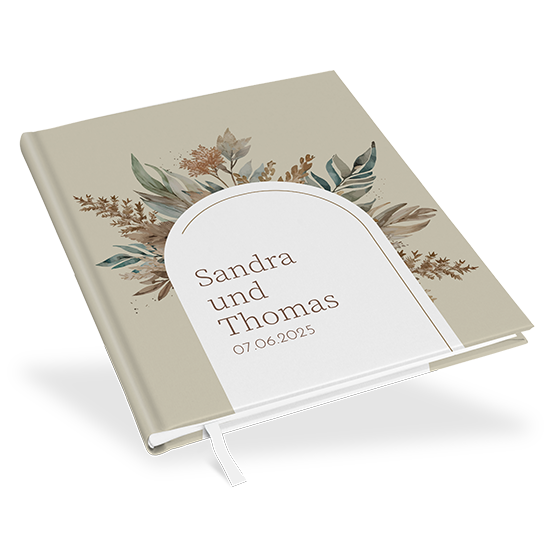 Erinnerungsbuch Hochzeit - Boho "Bare Nature"
