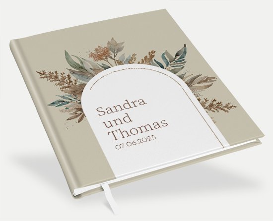Erinnerungsbuch Hochzeit - Boho "Bare Nature"