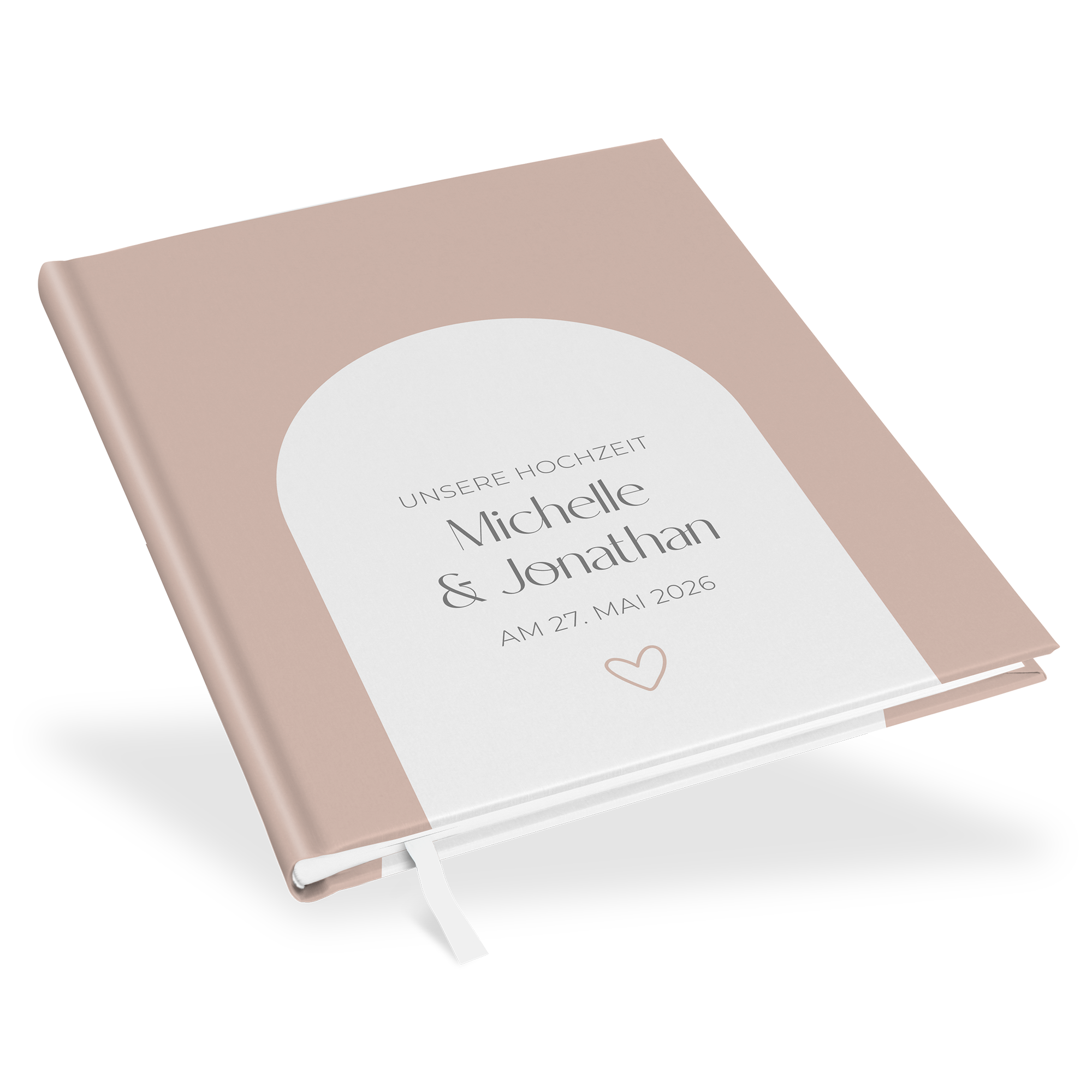 Erinnerungsbuch Hochzeit - Minimalistisch "Lille"