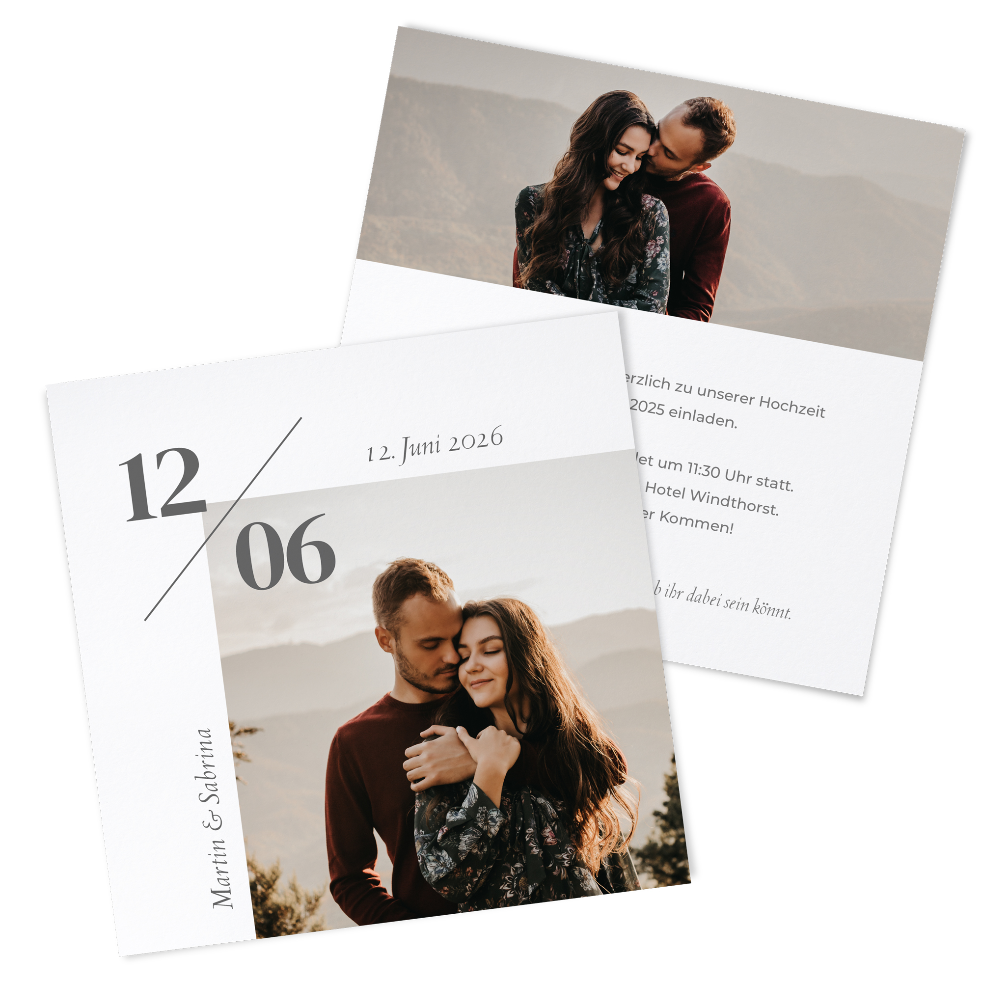 Postkarte Quadrat 148 x 148 mm - Minimalistisch "Helsinki"