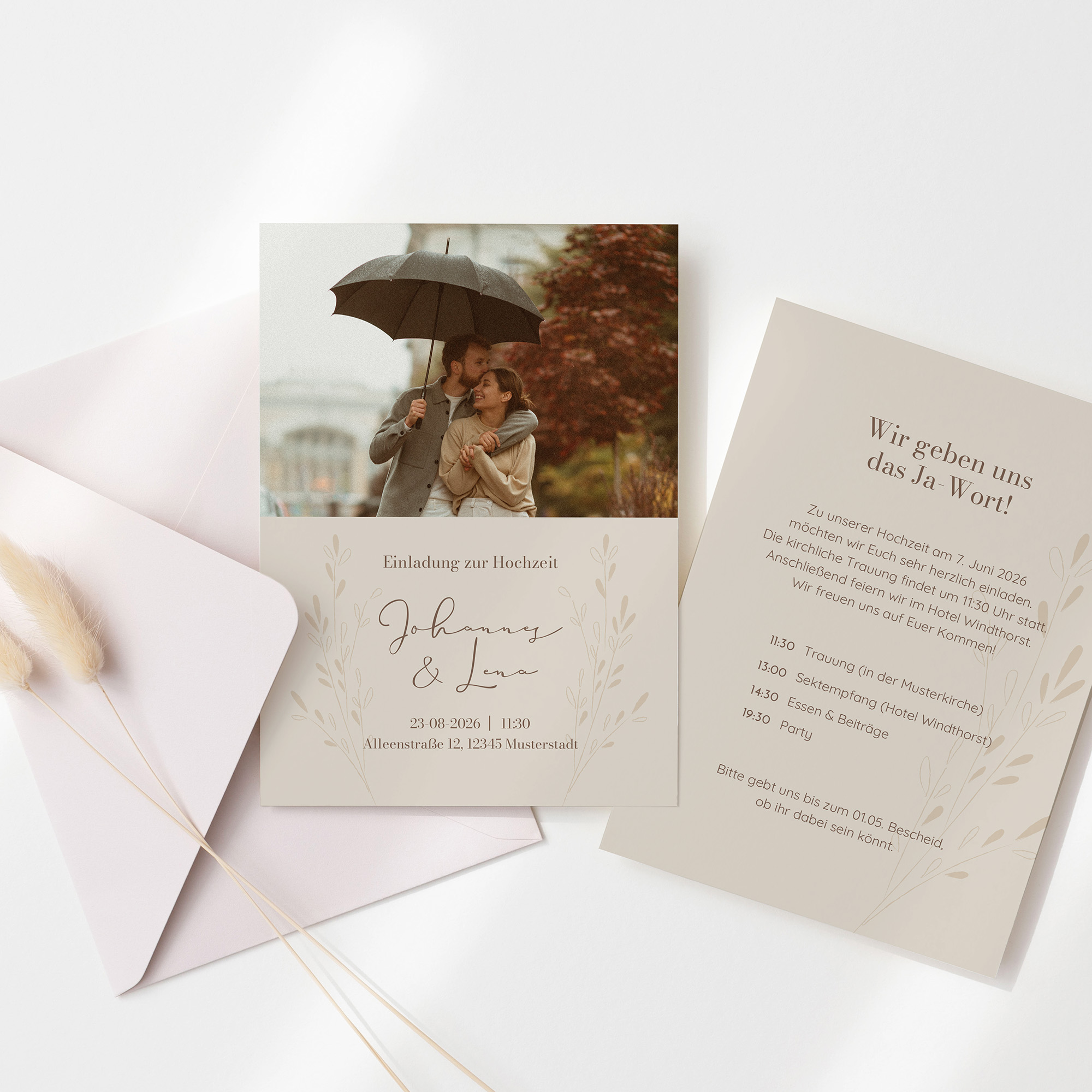 Postkarte DIN A6 im Hochformat - Vintage "Golden Memories"