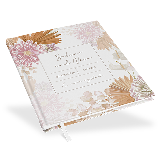 Gästebuch Hochzeit - Floral "Terracotta Blossom"