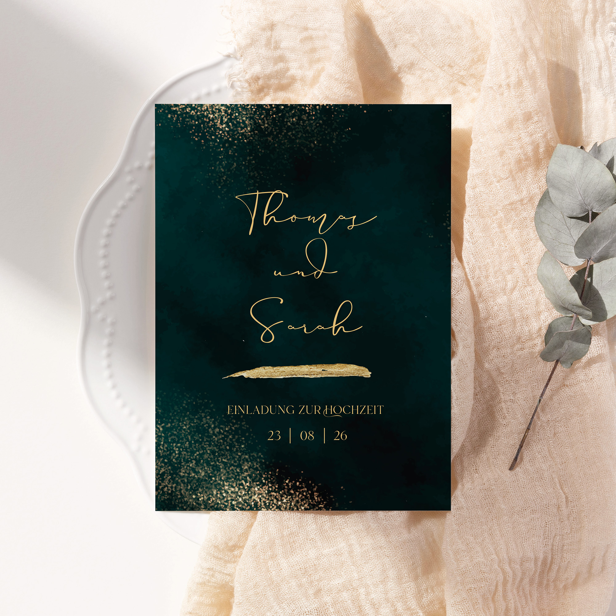 Postkarte DIN A6 im Hochformat - Vintage "Velvet Night"