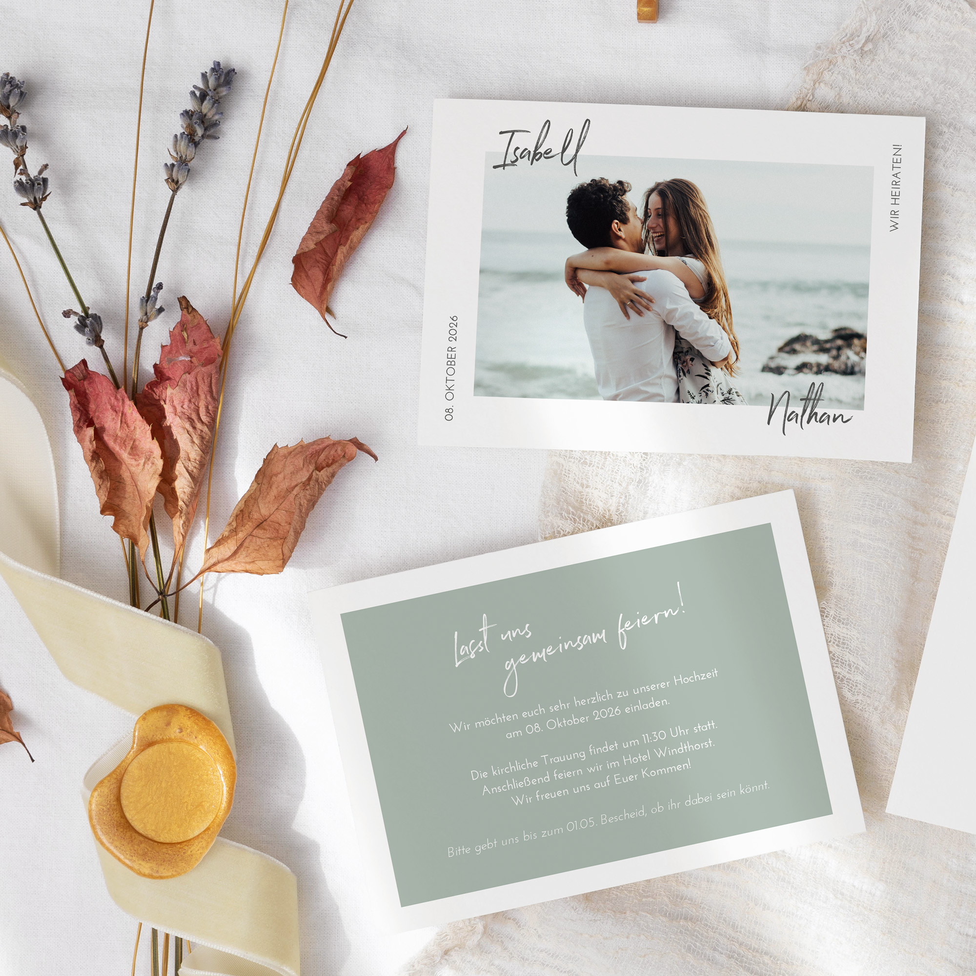 Postkarte DIN A6 im Querformat - Minimalistisch "Florence"