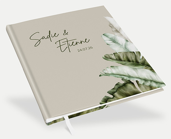 Gästebuch Hochzeit - Greenery "Manila 01"