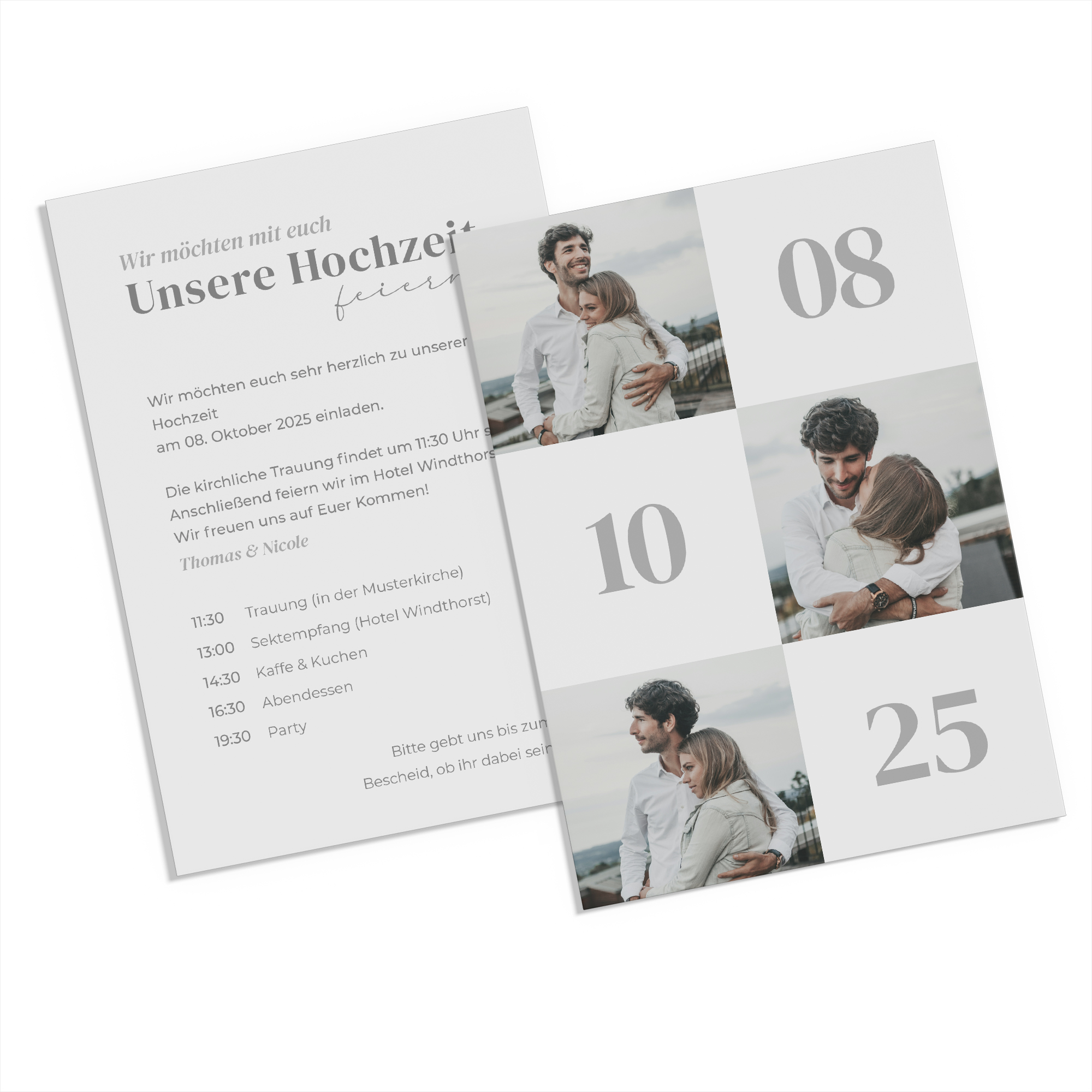 Postkarte DIN A6 im Hochformat - Minimalistisch "Oslo"