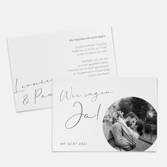 Postkarte DIN A6 im Querformat - Minimalistisch "Paris"