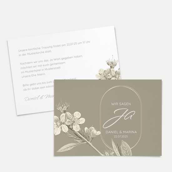 Postkarte DIN A6 im Querformat - Floral "Classic Flora"