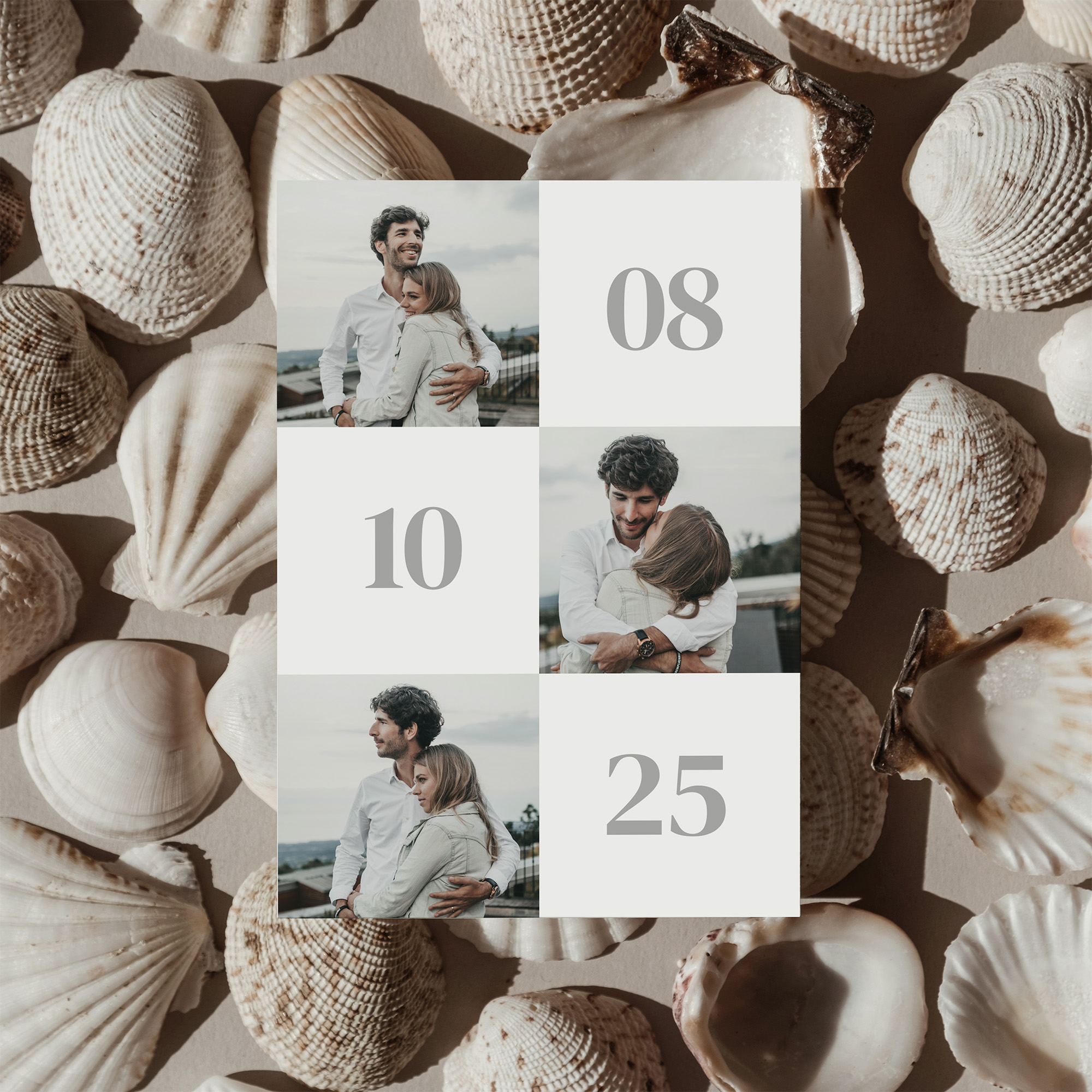 Postkarte DIN A6 im Hochformat - Minimalistisch "Oslo"