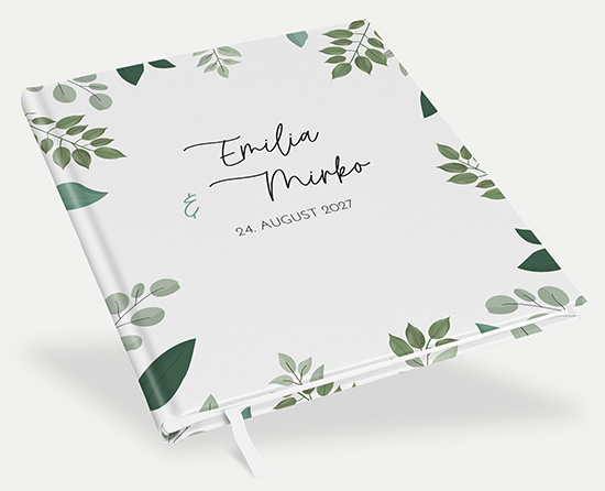 Erinnerungsbuch Hochzeit - Greenery "Pure Greenery"