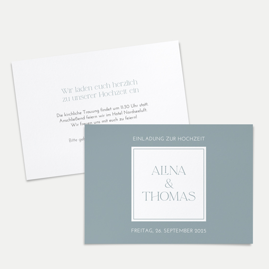 Postkarte DIN A6 im Querformat - Minimalistisch "Nordic Shore"