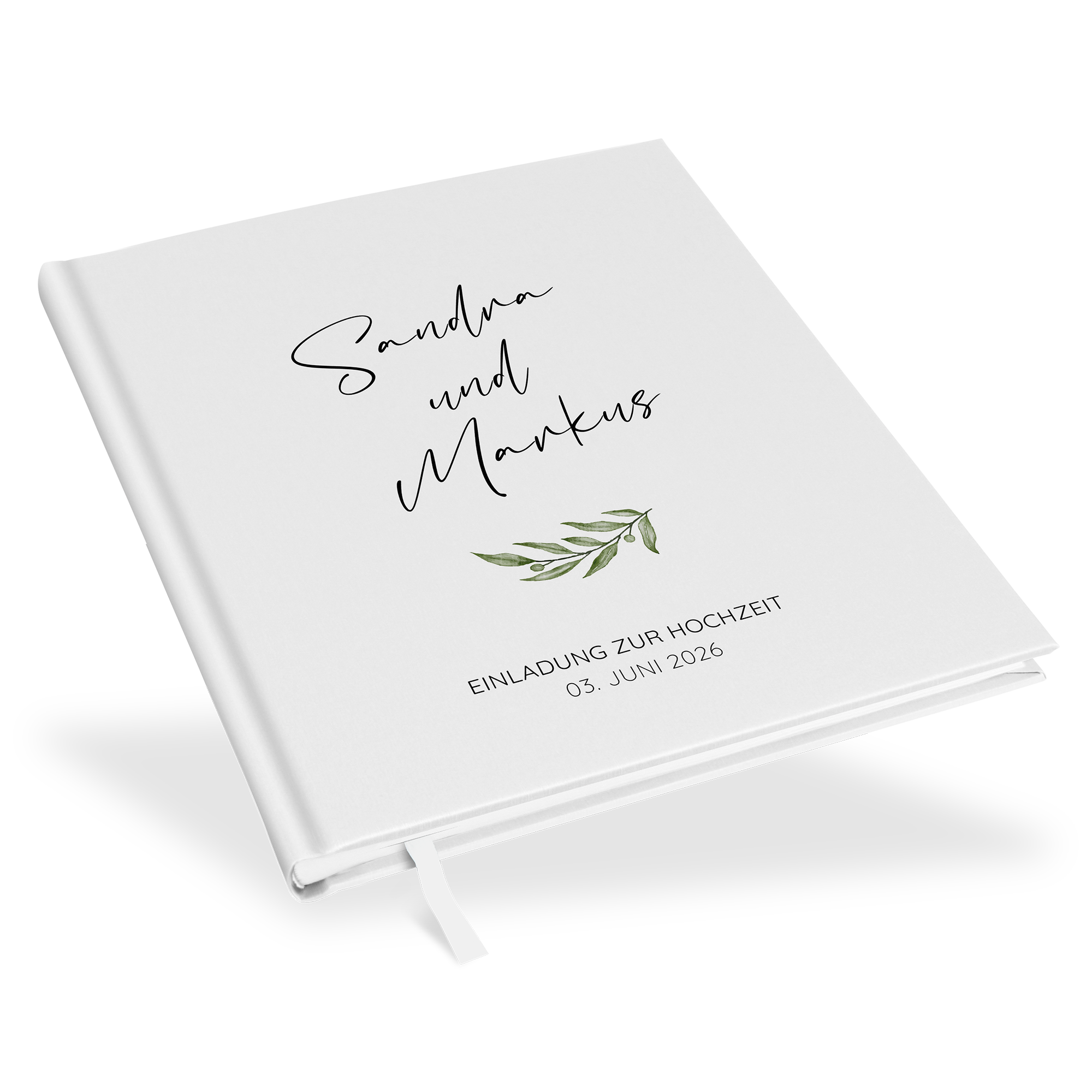 Erinnerungsbuch Hochzeit - Minimalistisch "Olivetta"