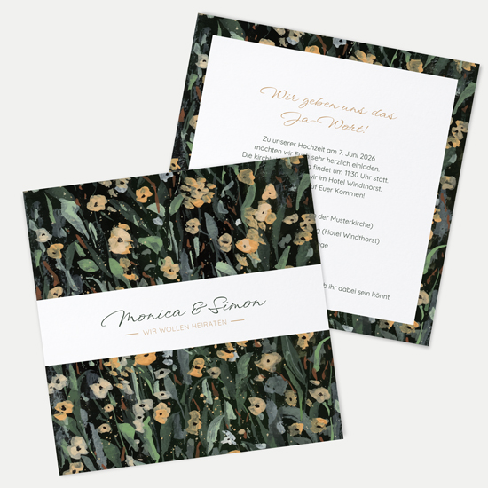 Postkarte Quadrat 148 x 148 mm - Vintage "La Campagna"