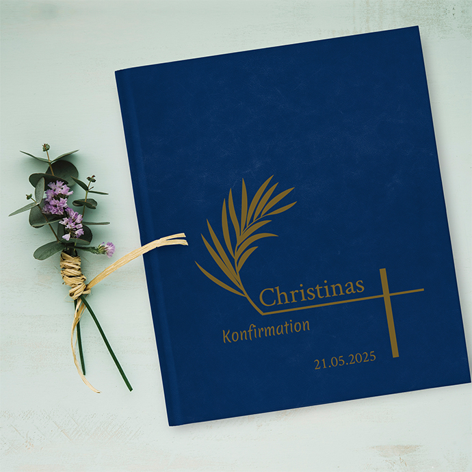 Gästebuch Konfirmation   Royalblau