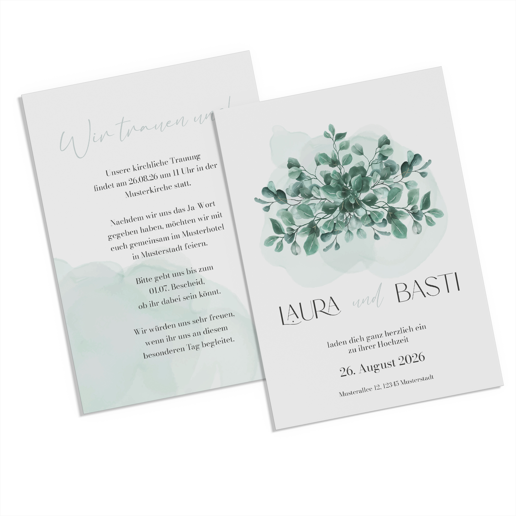 Postkarte DIN A6 im Hochformat - Greenery "Eucalyptus Crown"