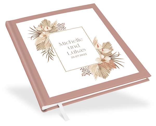 Gästebuch Hochzeit - Boho "Golden Haze"