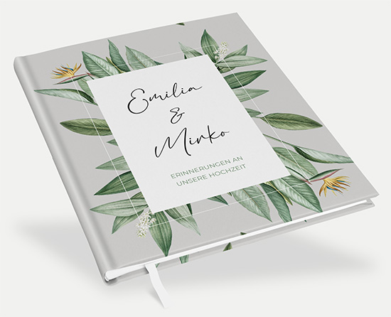 Erinnerungsbuch Hochzeit - Greenery "Green Simple"
