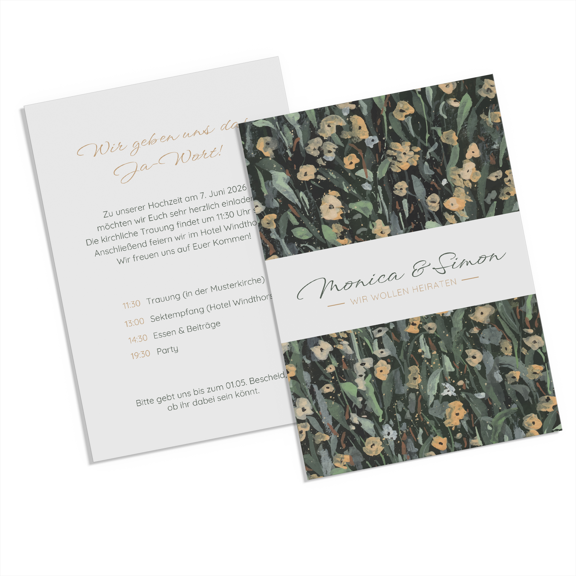 Postkarte DIN A6 im Hochformat - Vintage "La Campagna"