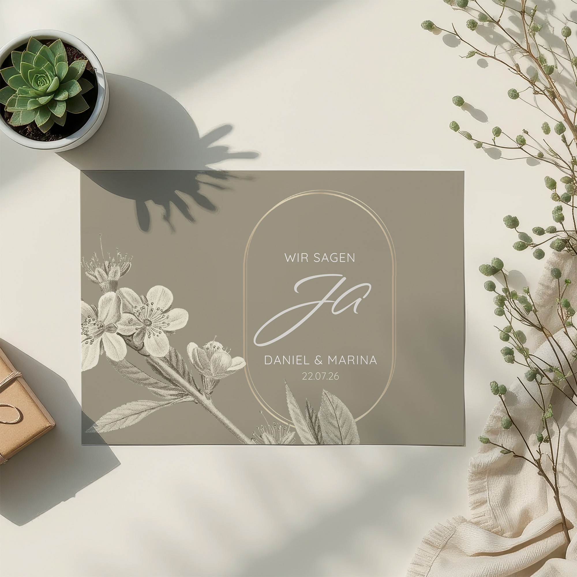 Postkarte DIN A6 im Querformat - Floral "Classic Flora"