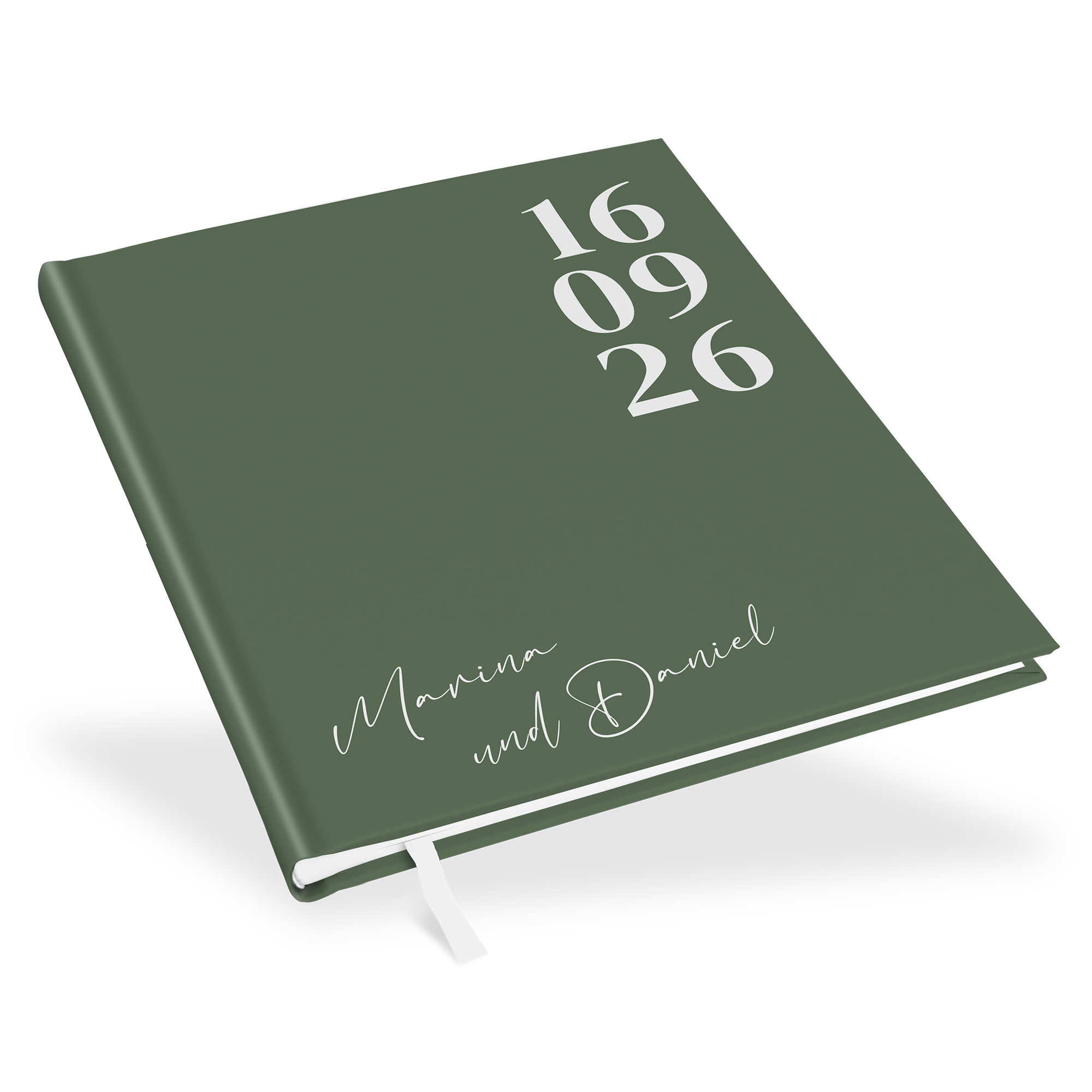 Erinnerungsbuch Hochzeit - Minimalistisch "Simply Green"