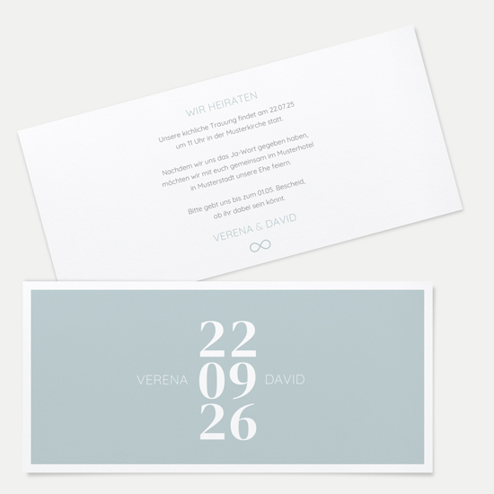 Postkarten DIN lang im Querformat 210 x 98 mm - Minimalistisch "Lisbon"