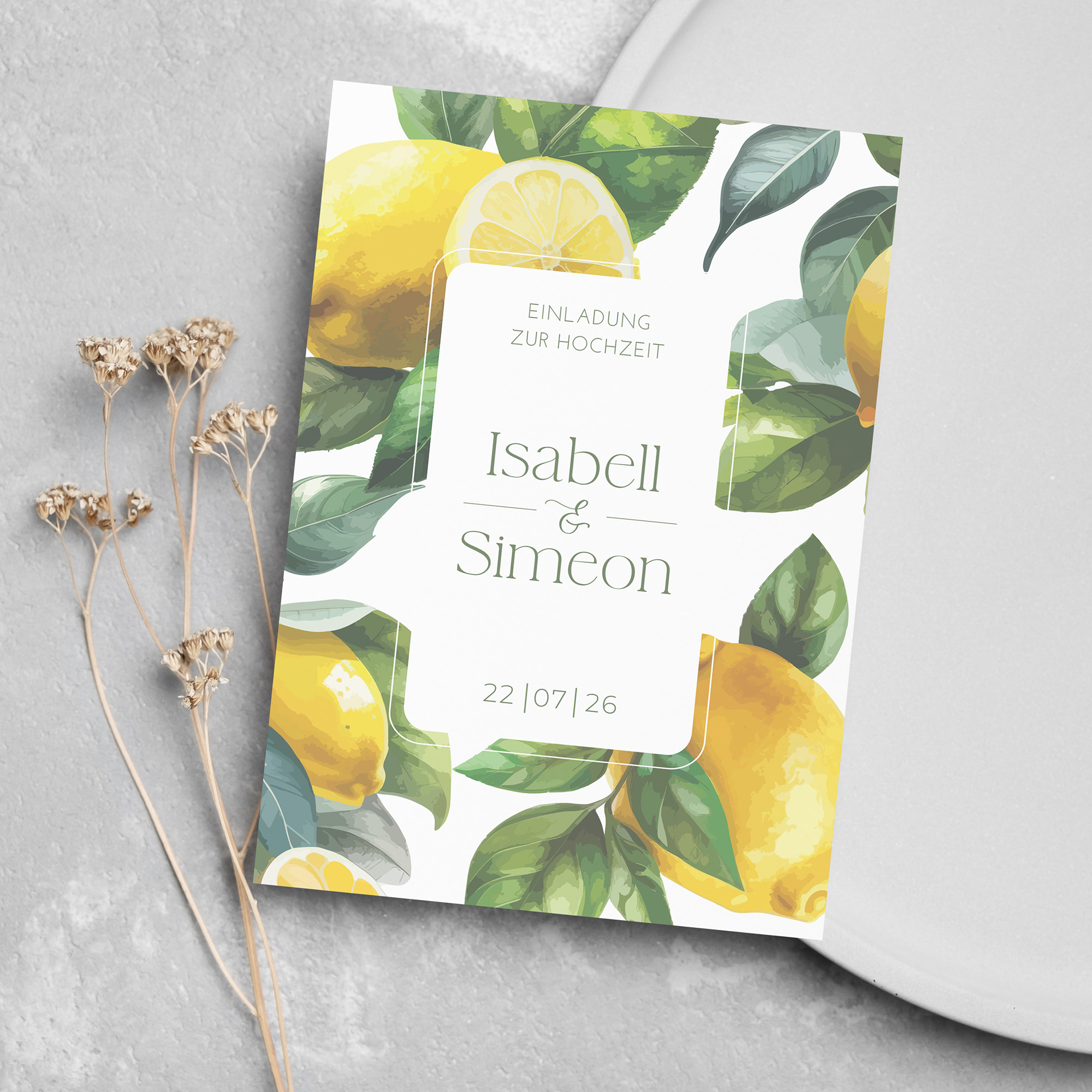 Postkarte DIN A6 im Hochformat - Floral "tuscan bloom"