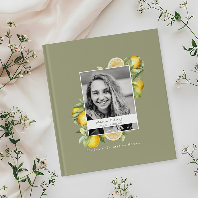 Kondolenzbuch -  Olive & Lemon