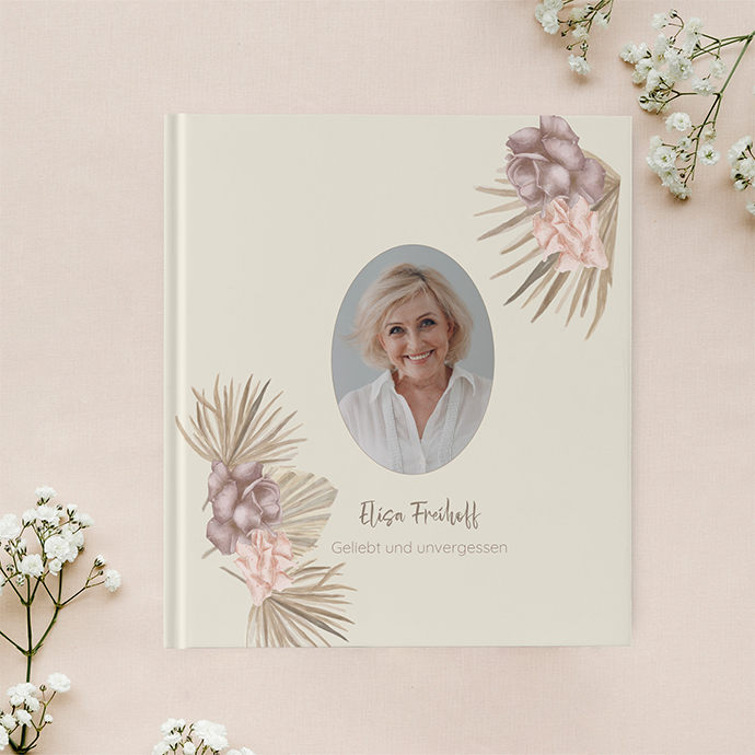 Kondolenzbuch -  Boho "boho minimal"