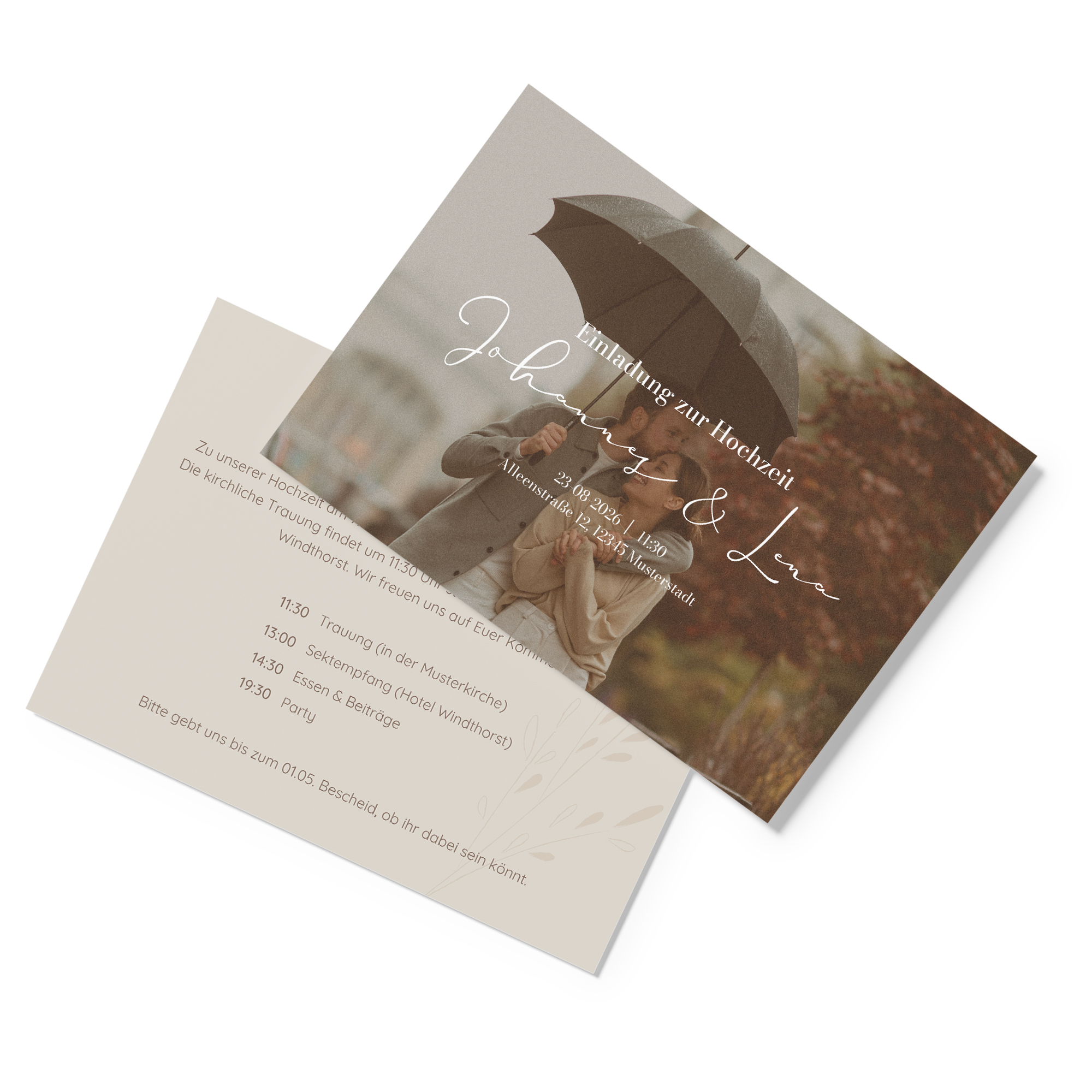 Postkarte DIN A6 im Querformat - Vintage "golden memories"